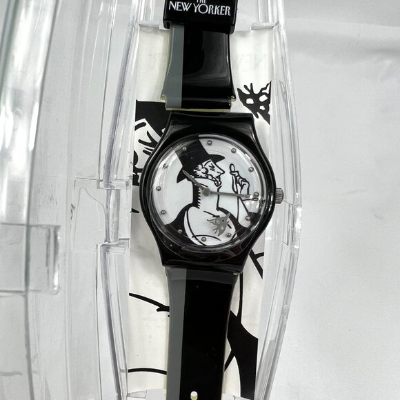The New Yorker Watch Rea Irvin Eustace Tilley Black White Wristwatch Artist 2 - Picture 1 of 7